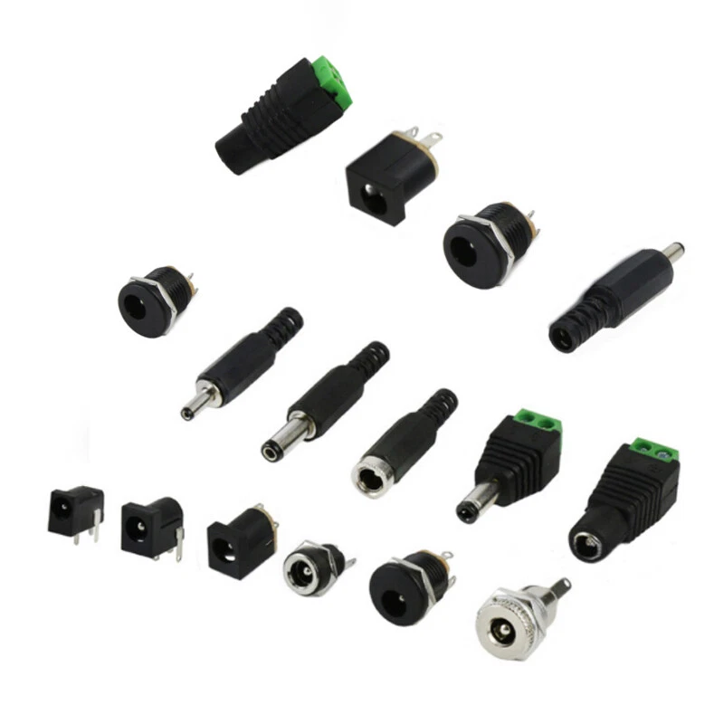 2.1x 5.5mm /2.5 x 5.5mm Male or Female Pair DC Power Plug Socket Jack Connector - Image 1 of 1
