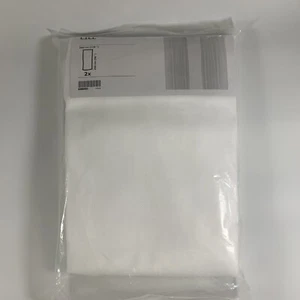 IKEA LILL Sheer Mesh White Canopy Drapes Curtains, 2 Panels (1 Pair, 110" x 98") - Picture 1 of 6