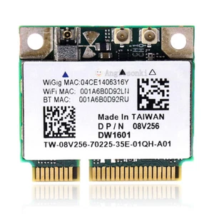 Dell Wireless DW1601 QCA9005 8V256 WiGig 802.11AD 7Gbps Half Mini Wireless Card - Picture 1 of 12