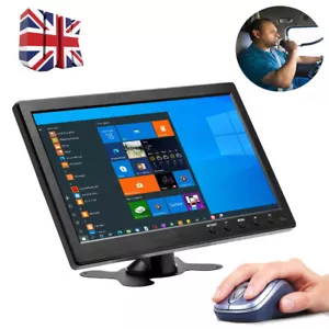 10.1 inch LCD Monitor Mini TV Computer Display PC TV Display AV VGA BNC HDMI UK - Picture 1 of 11