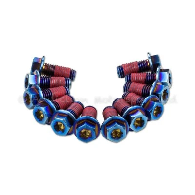 12x Aprilia RSV4 1000 Factory 2009-11 Neo Titanium Front Disc Rotor Bolts Screws - Image 1 of 2