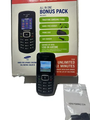 Samsung SGH T105G - Black (TracFone) Cellular Phone - Image 1 of 4