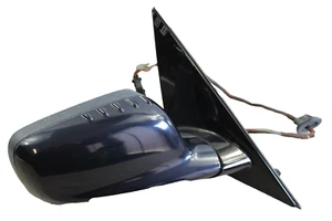 02_08 BMW E65 E66 745I 745LI 750I 760I PASSEGER RIGHT SIDE VIEW DOOR MIRROR BLUE - Picture 1 of 6