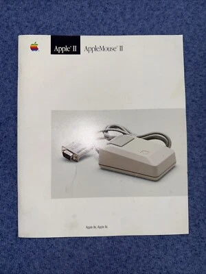 Vintage Apple II Computer AppleMouse User's Manual 1983 Guide IIe II+ II - Image 1 of 4