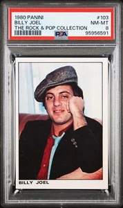 1980 Panini The Rock & Pop Collection Billy Joel Rookie Card PSA 8 RC - Picture 1 of 3