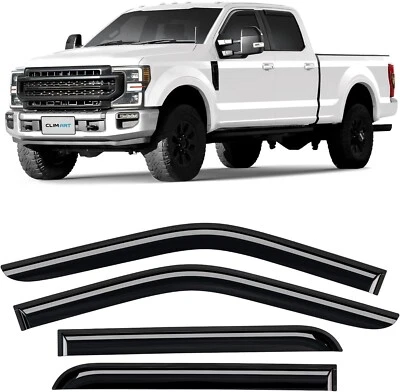 Rain Guards for Ford F250 to F550 Super Duty 2017-2024 Crew Cab - Image 1 of 4