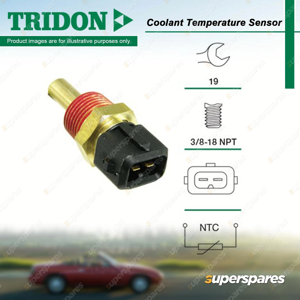 Tridon Coolant Temperature Sensor for Mitsubishi Magna TM TP TR TS 2.6L 85-96 - image 1 of 3
