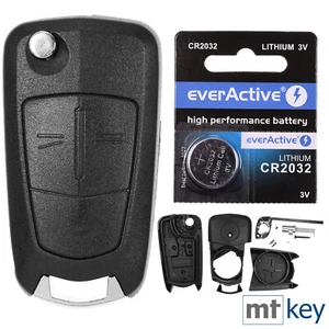 Klapp Schlüssel Gehäuse für OPEL 2 Tasten CORSA D ANTARA ZAFIRA B ASTRA H TIGRA - Picture 1 of 8