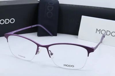 Monturas de anteojos MODO 4239 púrpura ojo de gato para mujer medio borde 54-16-140 Foto 1 de 4