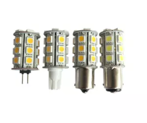 G4/T10/BA15S/BA15D Car Boat Bulb 24 5050LED SMD DC12V/DC12~24V White/Warm White - Picture 1 of 6