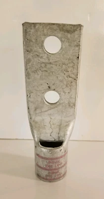 Burndy #YA38L-2NTC-FX Two Hole Compress Lug, Long - Image 1 of 4