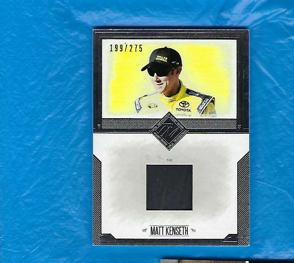 MATT KENSETH 2014 PRESS PASS TOTAL MEMORABILIA RACE USED TIRE RELIC #199/225 - Image 1 of 1