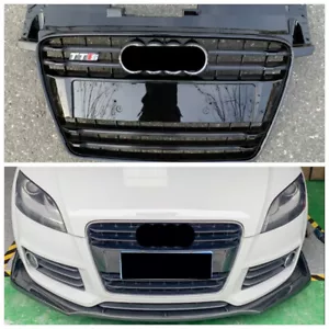 Parachoques delantero negro rejilla hexagonal para AUDI TT TTS 8J 2008-2014 - Imagen 1 de 4