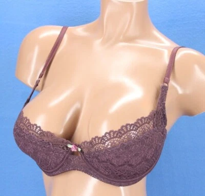 Intimately Free People Lace Underwire Lined Balconette Bra Size 32D #B8417 - Image 1 of 4