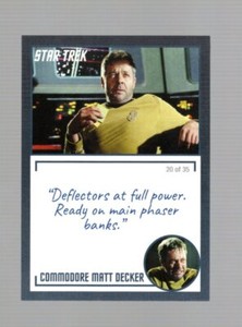 2020 STAR TREK TOS ARCHIVES & INSCRIPTIONS MATT DECKER #54 VARIATION #20 OF 35