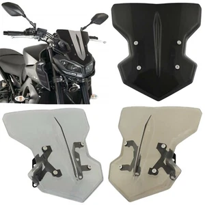 Windscreen Windshield Screen with Bracket For YAMAHA MT-09 FZ-09 RN43 2017-2020 - Picture 1 of 18