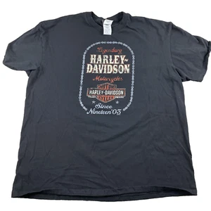 Camiseta Harley-Davidson 2XL para hombre Y2K algodón pesado Bayou Country Louisiana Graph - Imagen 1 de 17