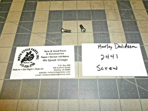 HARLEY DAVIDSON FX 2441 PLATE SCREWS USED 2 QUANTITY VINTAGE OEM FREE SHIPPING - Picture 1 of 1