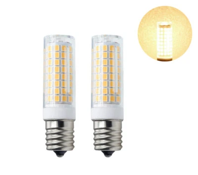 2pcs E17 Intermediate Base LED bulb 102led Ceramics Light 7W 110V Warm White H - Image 1 of 4
