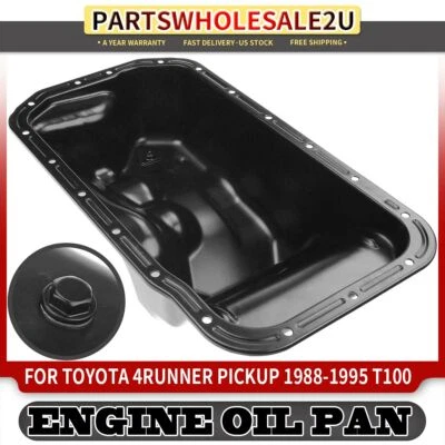Rear Engine Oil Pan Sump for Toyota 4Runner Pickup 1989-1995 T100 V6 3.0L 3.4L - Image 1 of 4