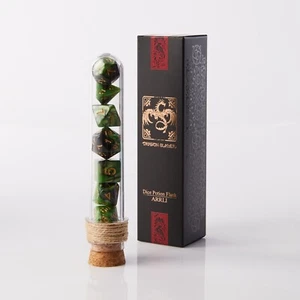 BASILISK | Polyhedral Dice | DICE DnD D&D RPG Potion Flask With Dice Bag - Picture 1 of 2