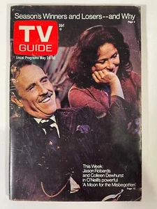 1975 TV GUIDE Jason Robards and Colleen Dewhurst NY Metro Edition - Bild 1 von 2