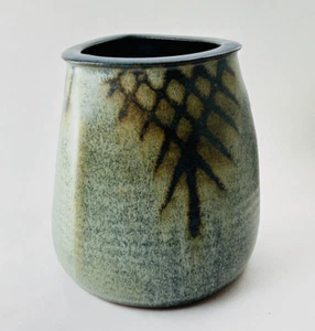 Jarrón de cerámica Art Studio recipiente sgnd Schroeder multiuso, cocina, decoración, floral - Imagen 1 de 13