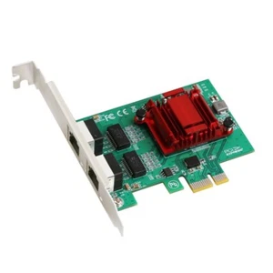 Dual Port 1000Mbps Gigabit Ethernet Adapter Network Adapter NIC 82571 PCIE Card - Picture 1 of 4