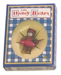 Kleine Honigbären Miniatur Figur Neu im Karton Ballerina in blau/weißer Box - Bild 1 von 1