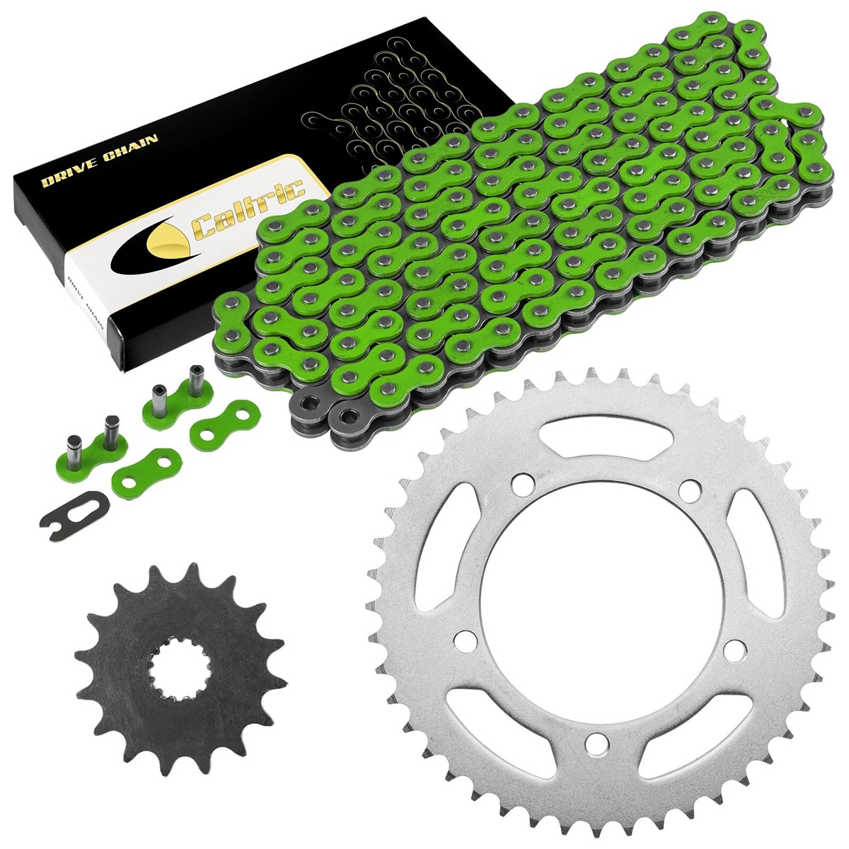 Golden O-Ring Drive Chain & Sprockets Kit For Suzuki GSX-R750 2006-2010 – 525-120 Chain, Steel, Caltric 9 thumbnail image