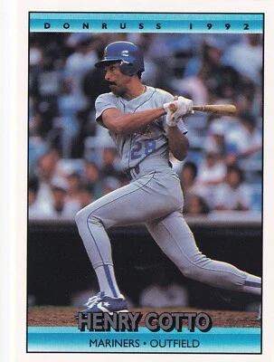 1992 Donruss #356 Henry Cotto Seattle Mariners + (Yes 3 Free Mystery Cards) - Image 1 of 2