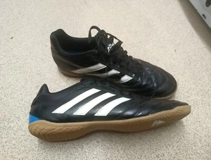 Adidas Black White -  Adidas Astro Football Indoor Trainers UK 9 , US 9.5 MENS - Picture 1 of 10