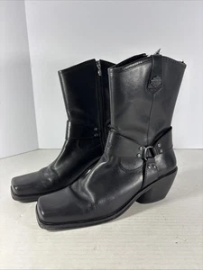 Harley Davidson Women's Black Boots Size 9.5 Stock No 84964 - Picture 1 of 12