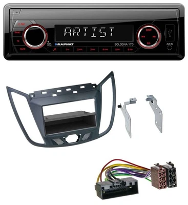 Blaupunkt SD USB 1DIN MP3 AUX Autoradio für Ford C-Max / Kuga - dunkelgrau - Bild 1 von 4