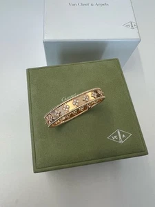 Van Cleef Arpels 💛 VCA 18K Roségold 💛 Diamant Perlee Kleeblatt Armband klein - Bild 1 von 12