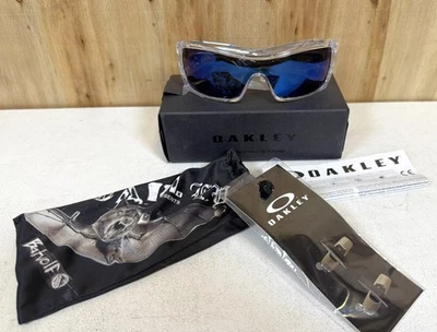 Oakley Batwolf Sunglasses Polished Clear/Ice Iridium OO9101-07 (Z) - Image 1 of 4