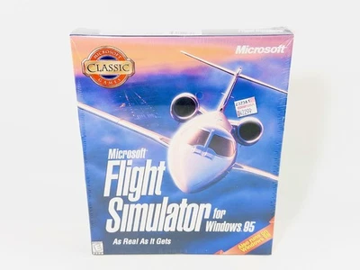 Microsoft Flight Simulator for Windows 95/98 Big Box Game PC Game, Sealed, New - Image 1 of 4
