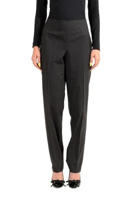 Incotex Women's "Nadine" Dark Gray Wool Flat Front Pants US 4XL IT 52 - Image 1 of 4