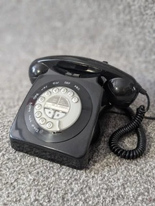 Geemarc Telecom Mayfair Telefon z przyciskiem Czarny Vintage Retro Telefon stacjonarny - Zdjęcie 1 z 7