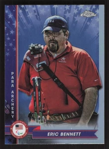 2024 Topps Chrome Paralympics #99 Eric Bennett Refractor Archery USA - Picture 1 of 2