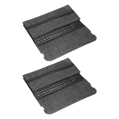 2Pcs 37 x 18 cm 84/87 Keys Keyboard Case for Mechanical Keyboards, Dark Gray - Image 1 of 4