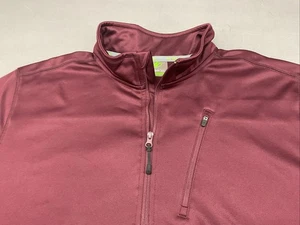 NordicTrack NT Dri Herren Gr. 2XL 1/4-Reißverschluss Langarm Fleece gefüttert weinrot Pullover - Bild 1 von 10