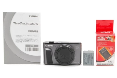[MINT W/Manual] Canon PowerShot SX720 HS 20.3MP BLACK Digital Camera From JAPAN - Image 1 of 4