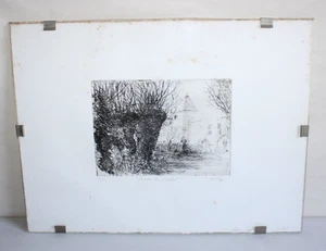 Lithographie 5/10 signée Jacques OUSSON "ferme du portail" - Picture 1 of 9