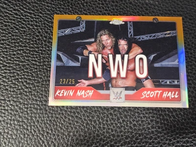 wwe KEVIN NASH SCOTT HALL NWO 2025 TOPPS CHROME /25 card wrestling - Image 1 of 2