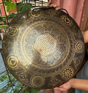 20 inches Gong-Tibetan Sound Healing Gong-Yoga Meditation Gong-Reiki Zen Healing - Picture 1 of 9