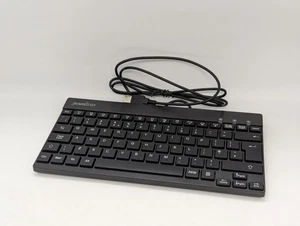Perixx PERIBOARD-426 USB wired keyboard compact mini black UK QWERTY - Picture 1 of 13