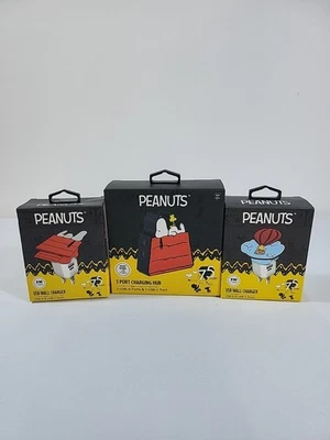 Peanuts Nuevo 2025, 2 Cargadores USB Snoopy y Woodstock y un Hub de Carga Foto 1 de 4