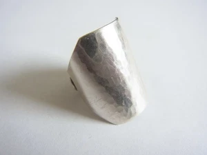 Ring Silber 800 Hammerschlag signiert Hans Rudi Hofer - Bild 1 von 4