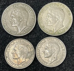 Frühes Jugoslawien 4 Münzen Lot - Bild 1 von 2